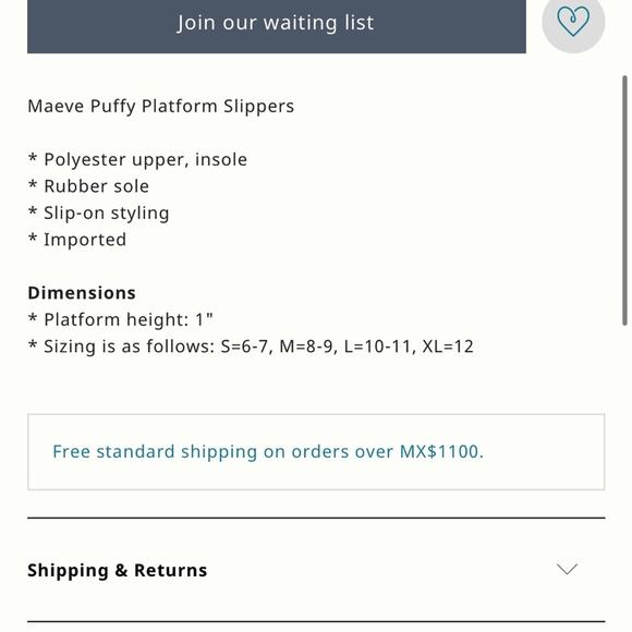 Anthropologie Maeve Puffy Platform Black Slippers Sz L - Picture 10 of 10